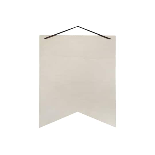 12 Pack: 14.75" Unfinished Wood Ribbon Plaque by Make Market®